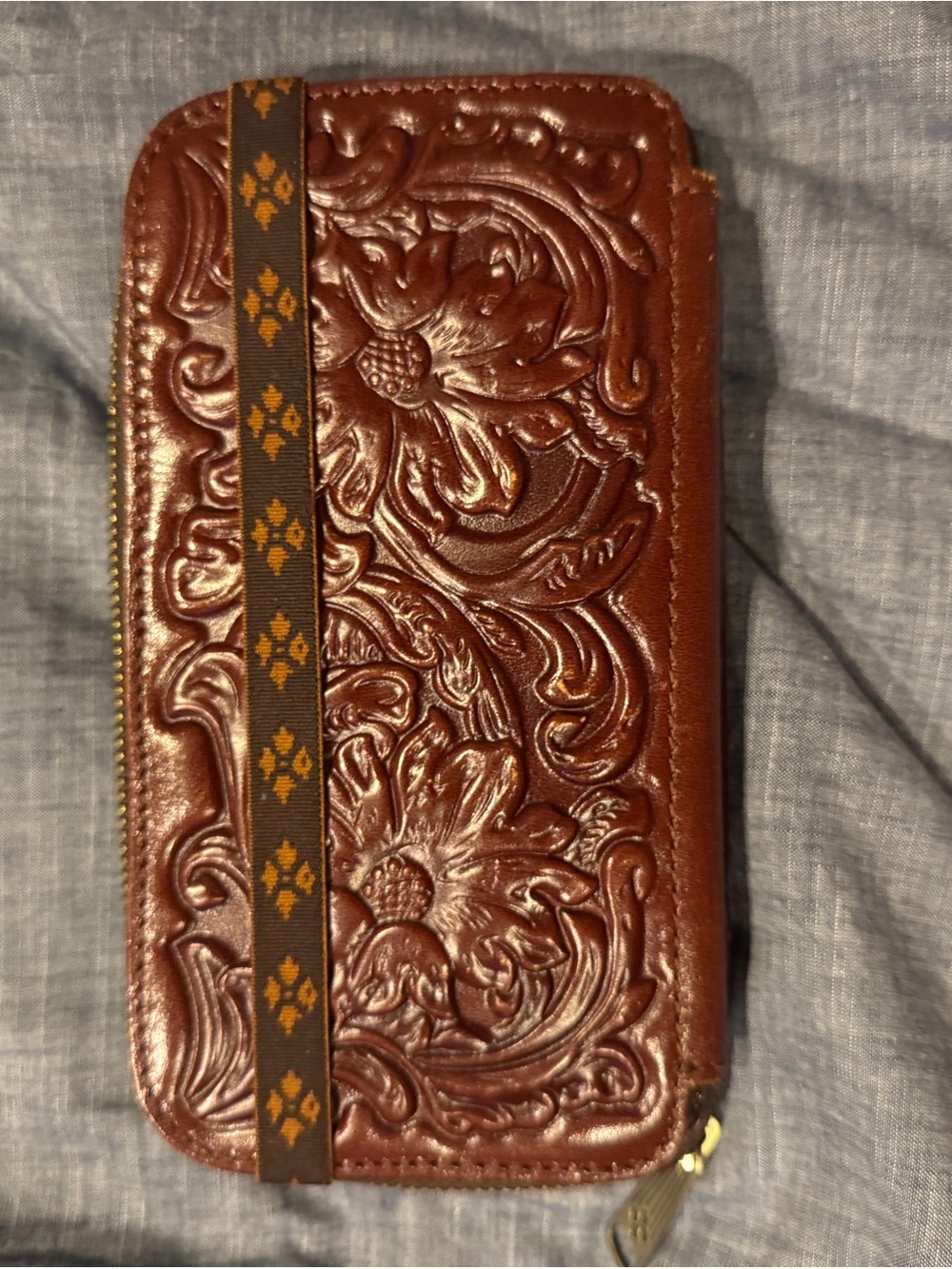 Patricia Nash Tooled Floral Leather Wallet
